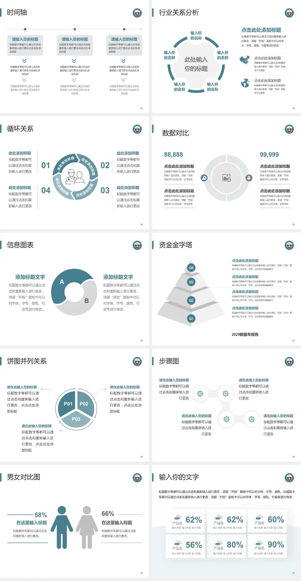 昆明医科大学第一附属医院医院管理报告PPT模板4:3格式幻灯片预览图4