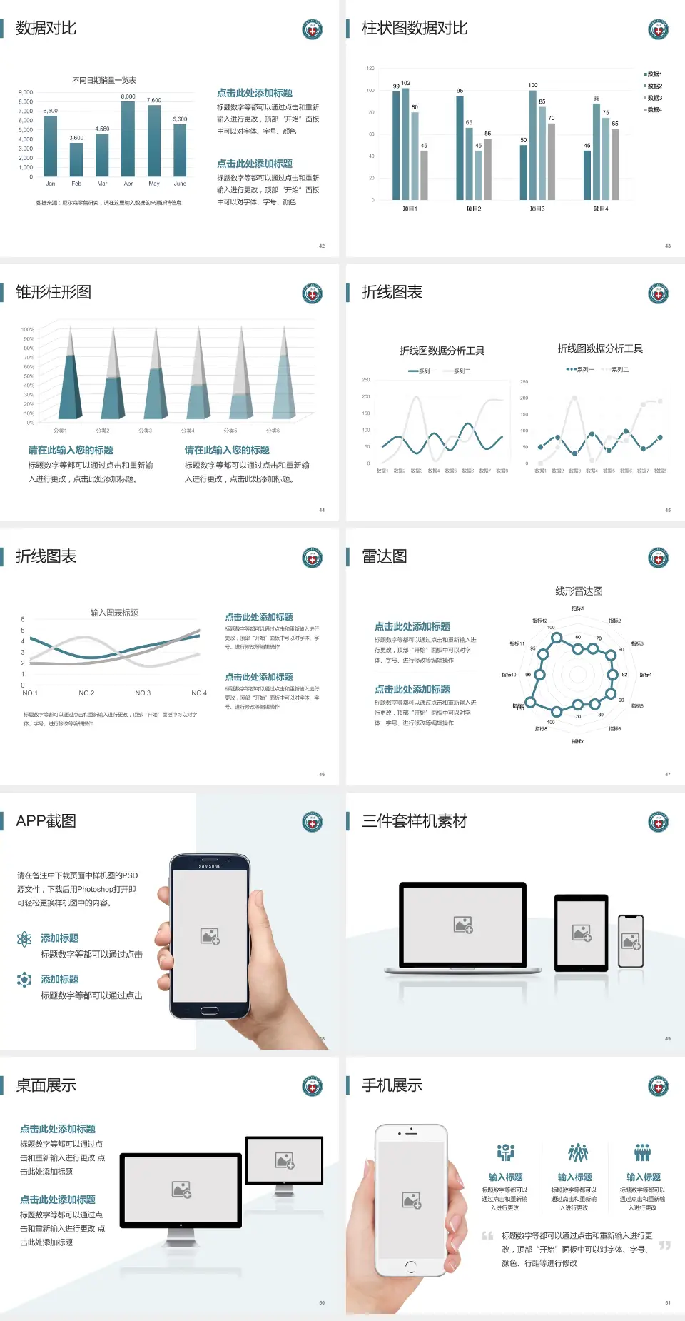 昆明医科大学第一附属医院医院管理报告PPT模板4:3格式幻灯片预览图6