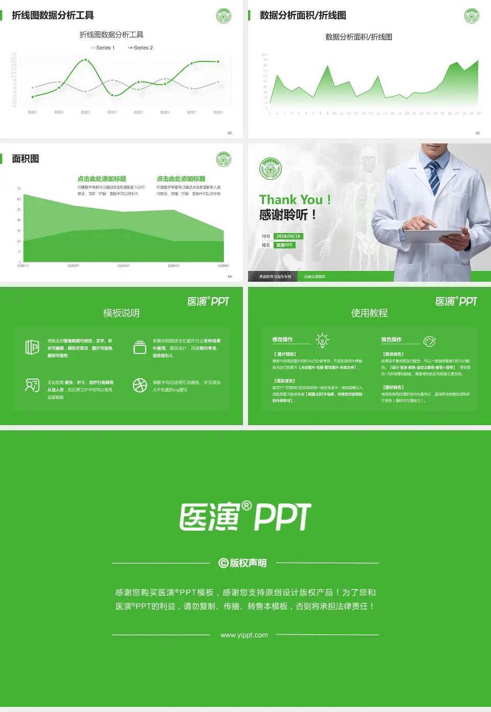 曲靖交通医院患者教育与指导PPT模板16:9格式幻灯片预览图7