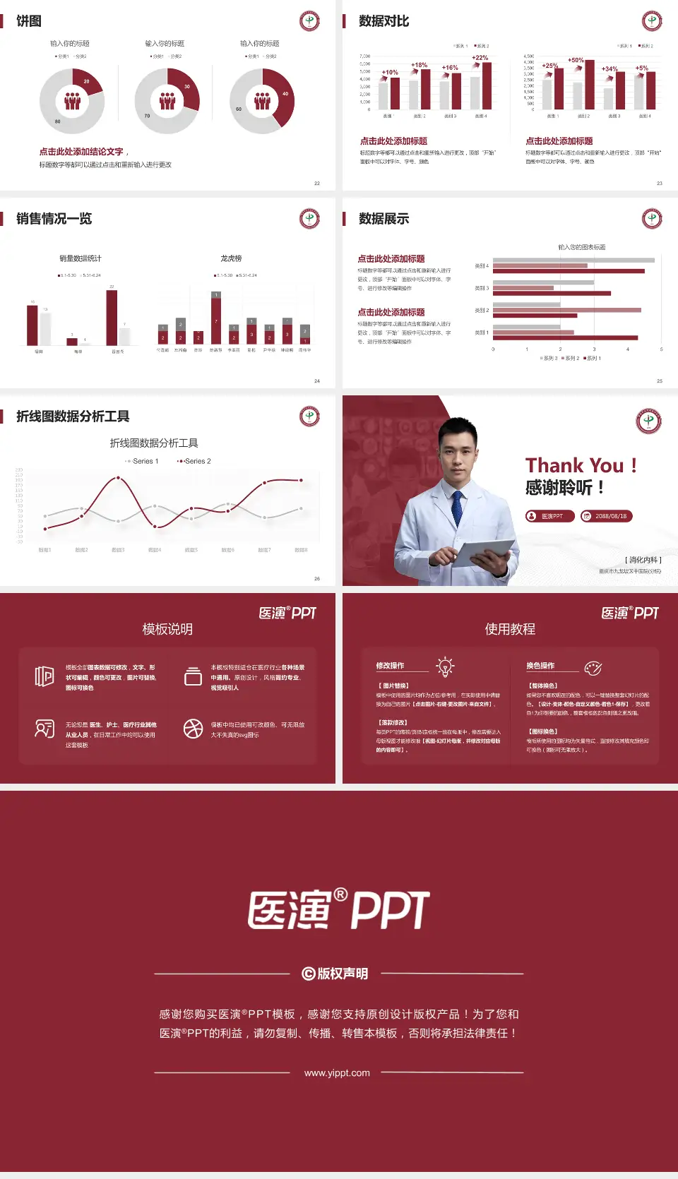 重庆市九龙坡区中医院(分院)病例分享与讨论PPT模板16:9格式幻灯片预览图4