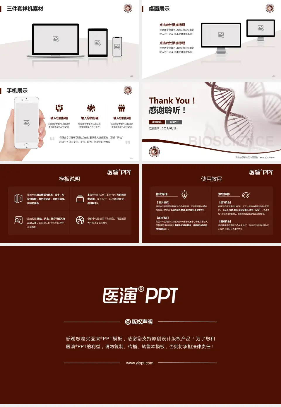 云南省思茅地区中医医院项目申请与汇报PPT模板16:9格式幻灯片预览图6