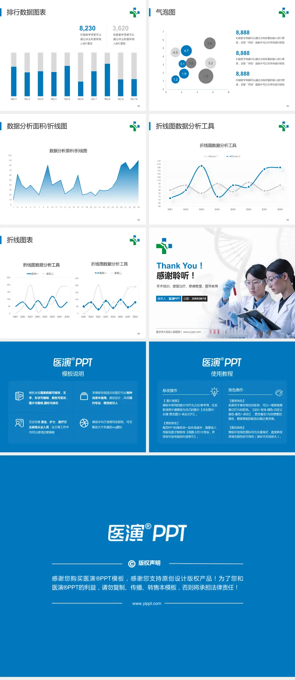 重庆市大足区人民医院科研成果展示PPT模板4:3格式幻灯片预览图6