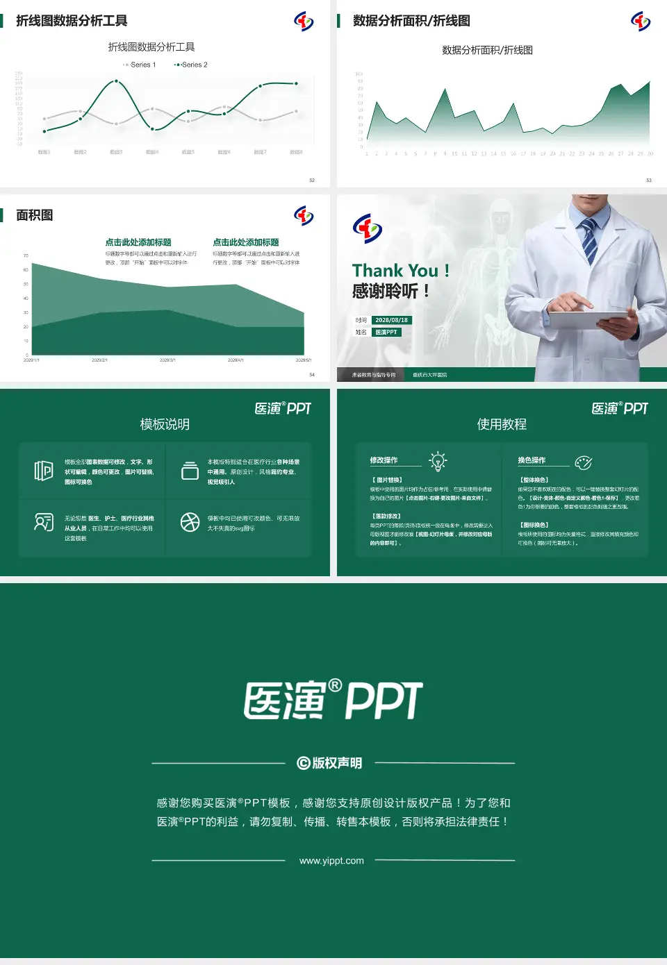 重庆市大坪医院患者教育与指导PPT模板16:9格式幻灯片预览图7