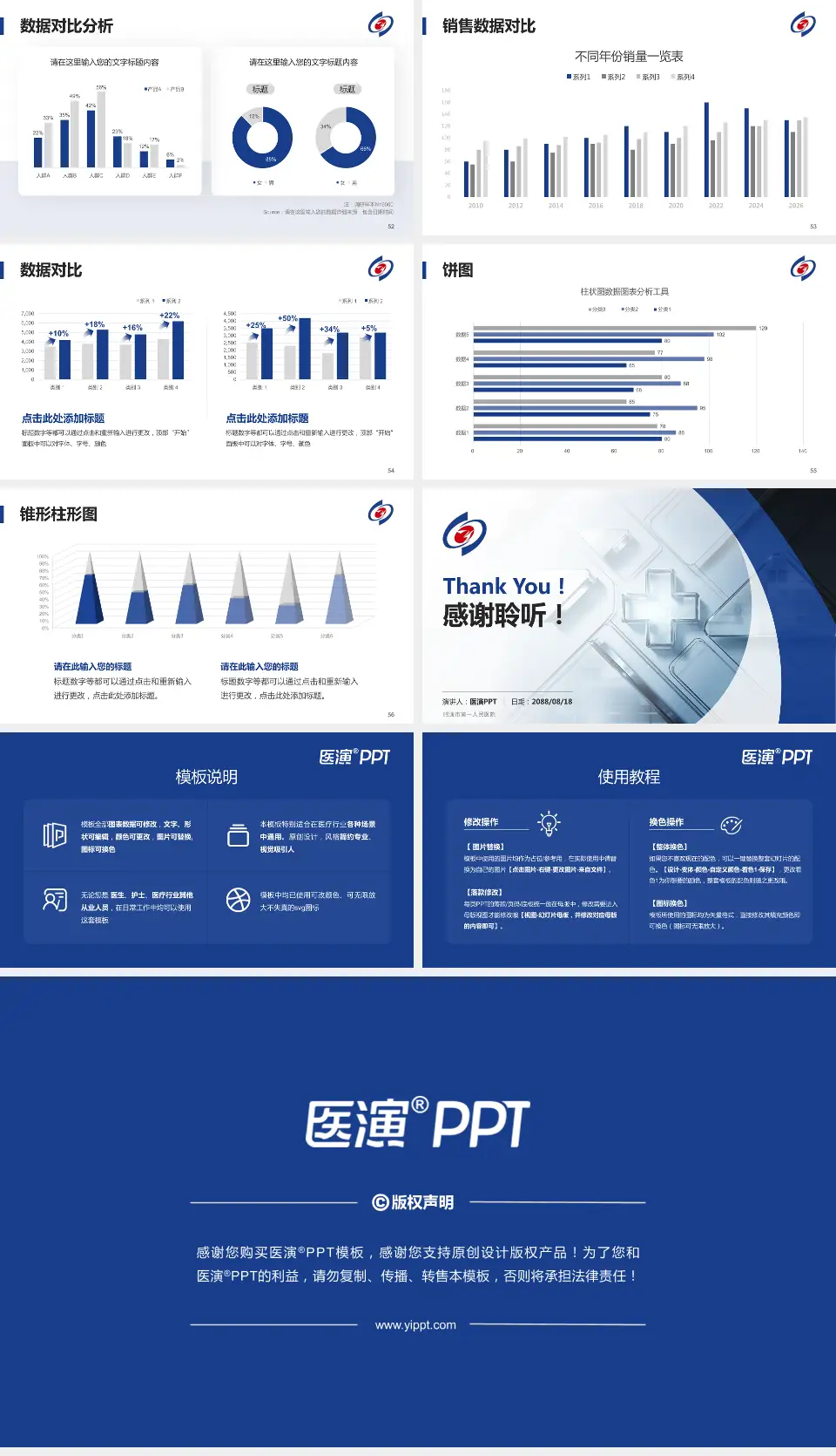 昭通市第一人民医院医疗行业比赛专用PPT模板16:9格式幻灯片预览图7