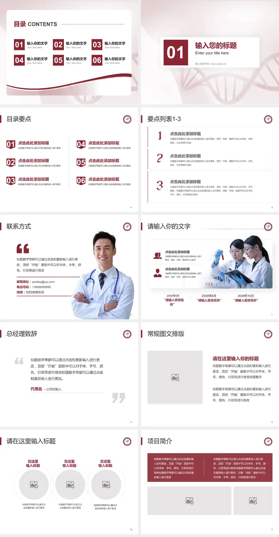 重庆市九龙坡区中医院(分院)项目申请与汇报PPT模板4:3格式幻灯片预览图2