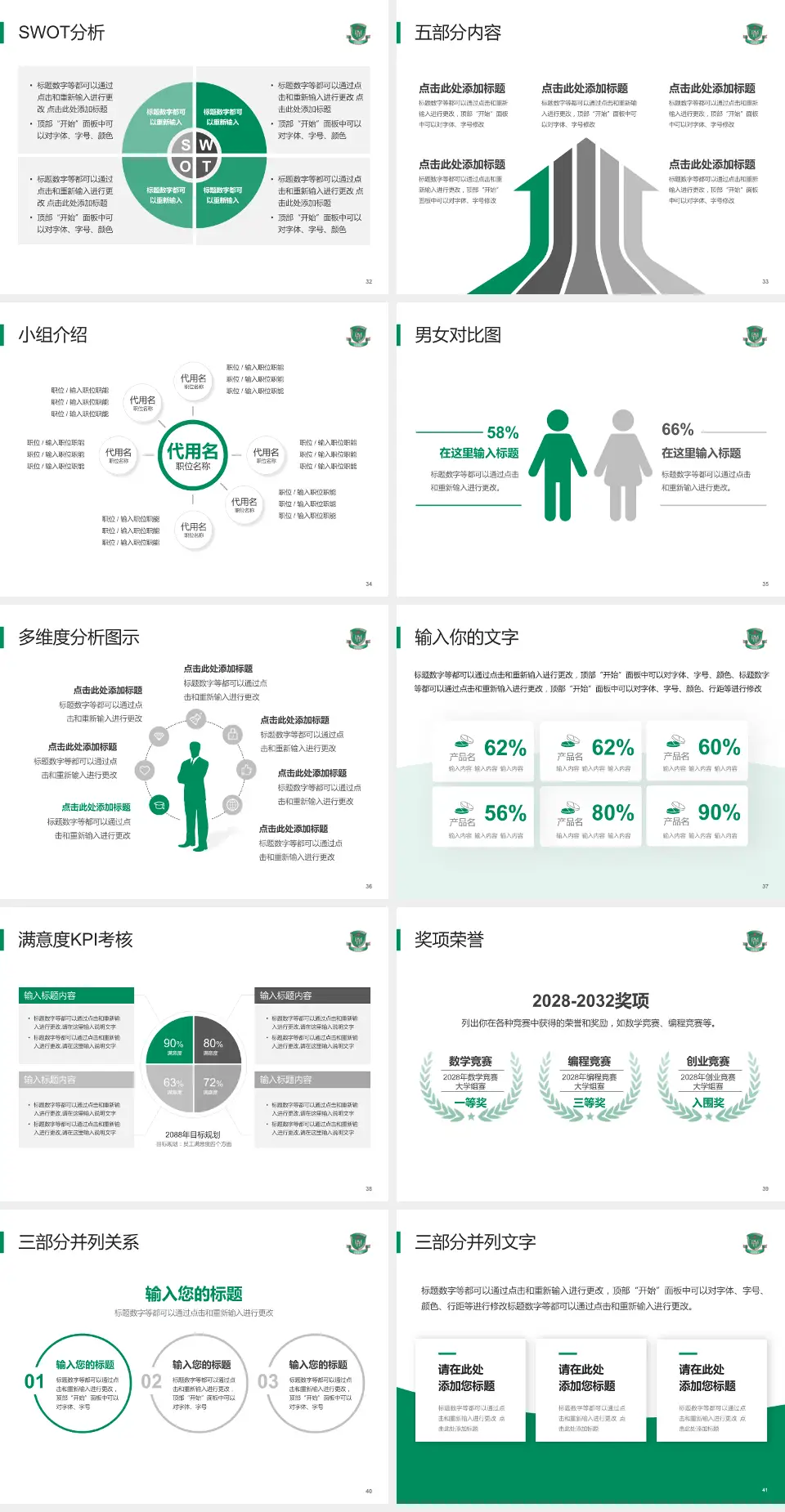 香港玛嘉烈医院医疗行业比赛专用PPT模板4:3格式幻灯片预览图5
