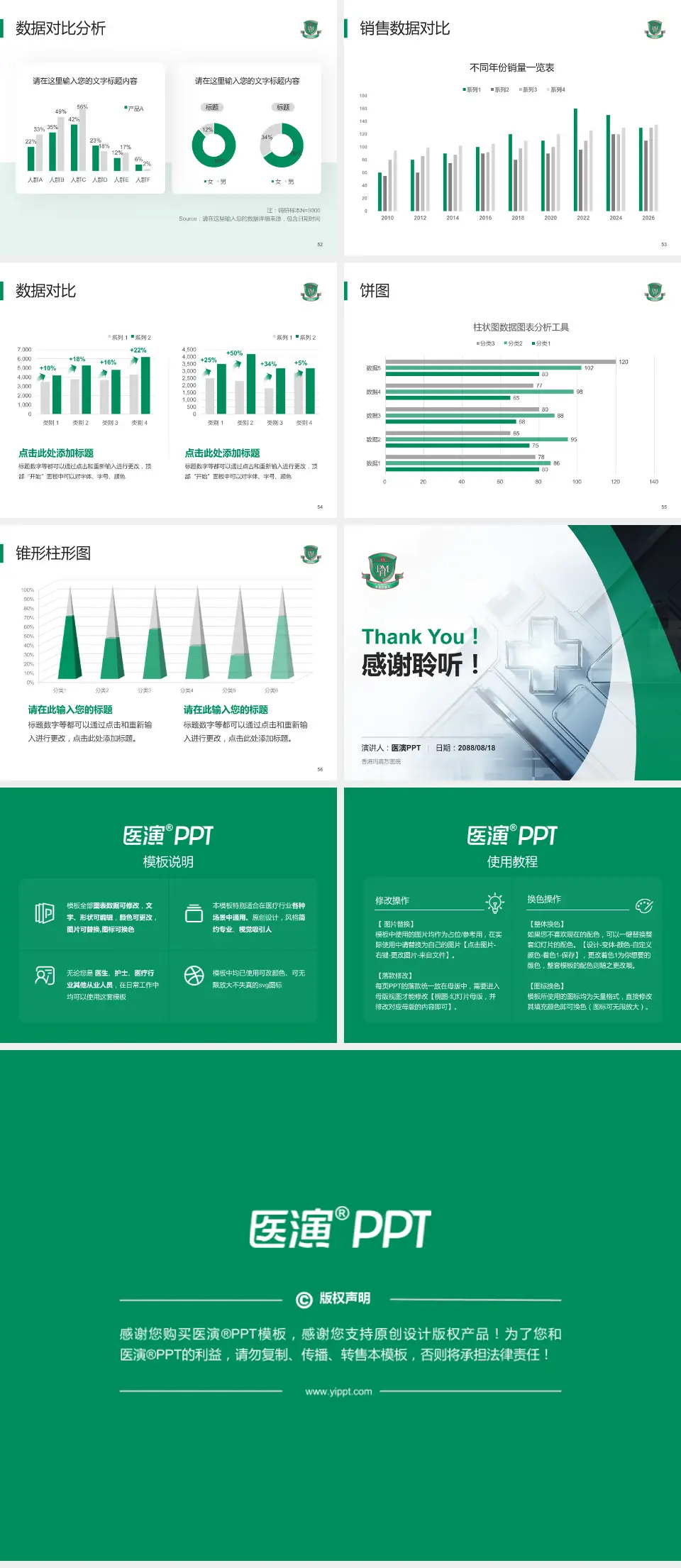 香港玛嘉烈医院医疗行业比赛专用PPT模板4:3格式幻灯片预览图7