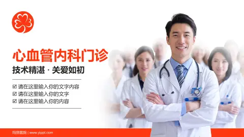 玛丽医院科室介绍与推广PPT模板