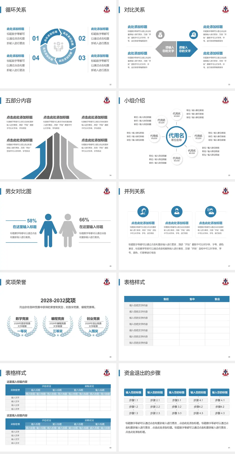 广华医院医院简介/日常通用PPT模板4:3格式幻灯片预览图5