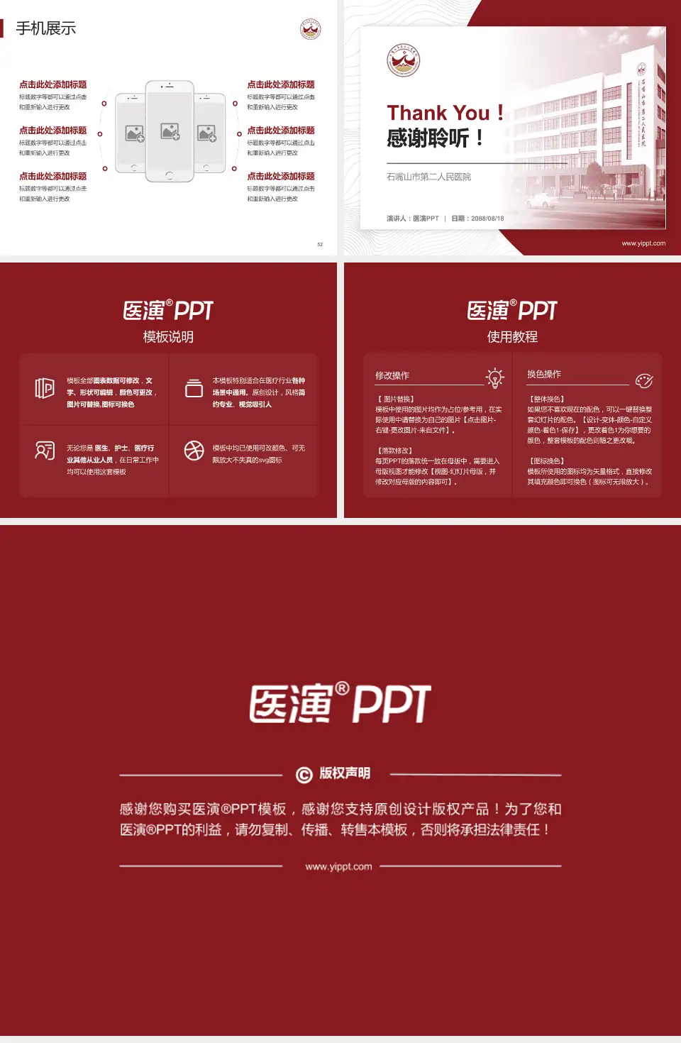 石嘴山市第二人民医院医院管理报告PPT模板4:3格式幻灯片预览图7