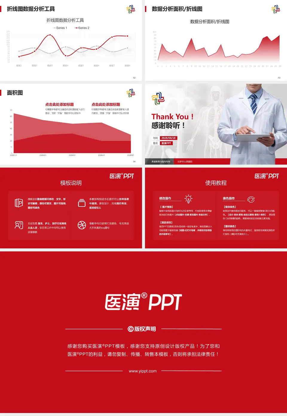 拉萨市人民医院患者教育与指导PPT模板16:9格式幻灯片预览图7