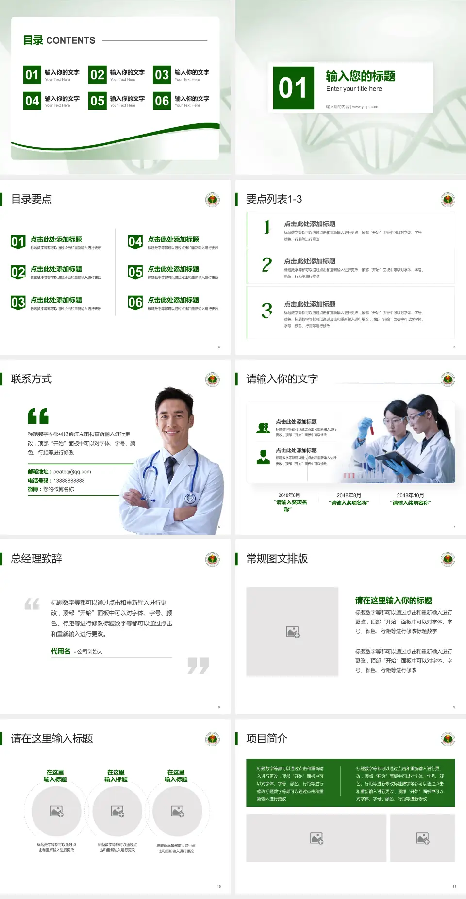 中国人民解放军西藏军区总医院项目申请与汇报PPT模板4:3格式幻灯片预览图2