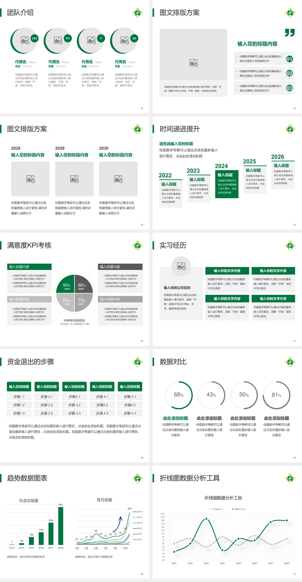 互助县人民医院培训与教育PPT模板4:3格式幻灯片预览图3