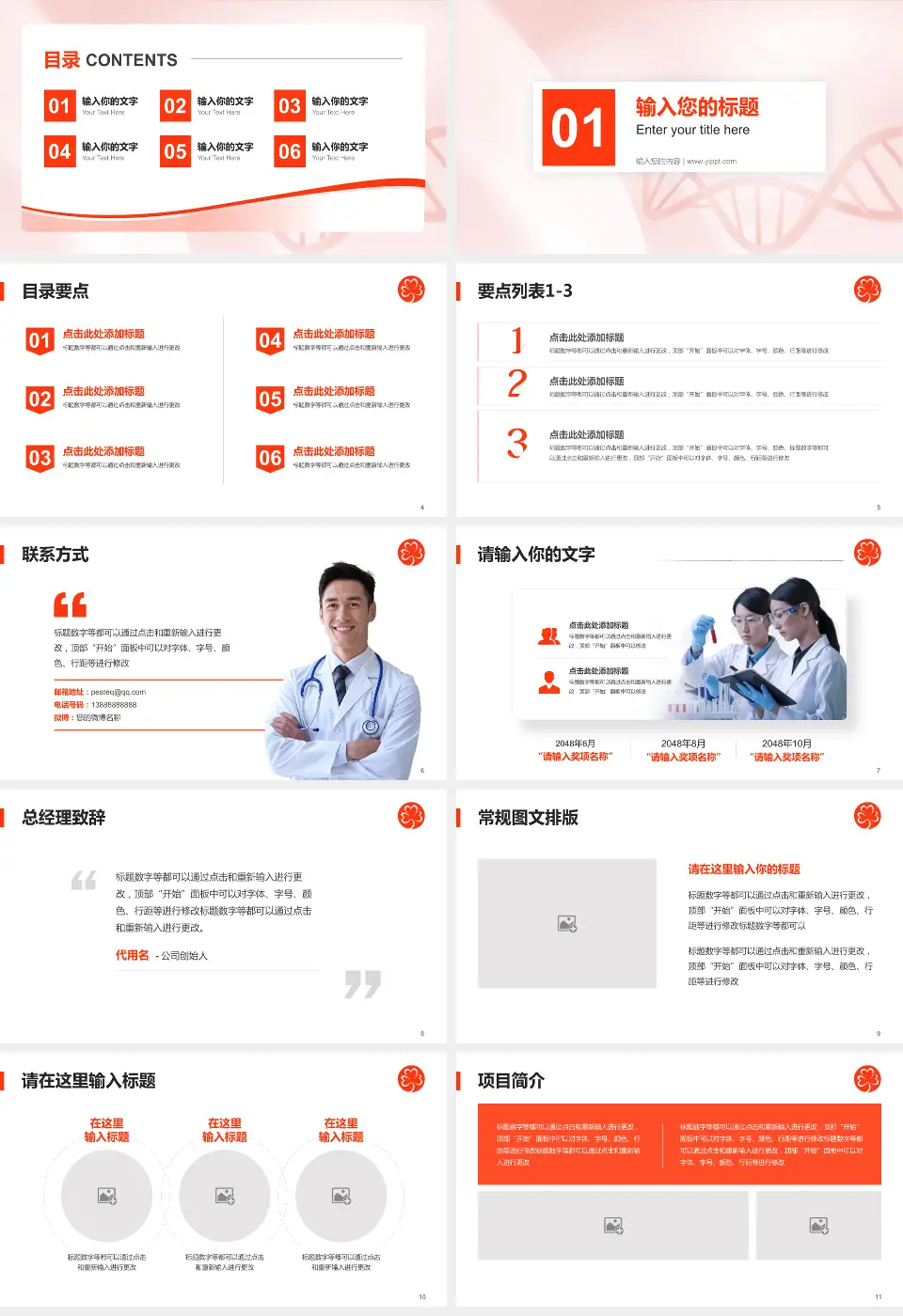 玛丽医院项目申请与汇报PPT模板16:9格式幻灯片预览图2