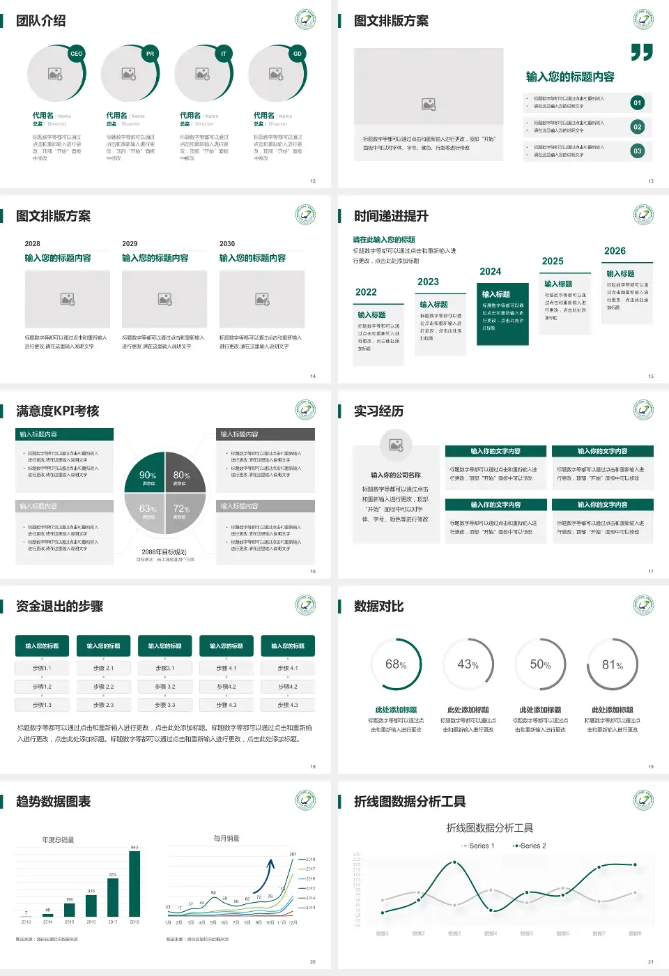 青海省第五人民医院培训与教育PPT模板16:9格式幻灯片预览图3