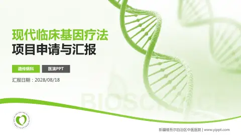 新疆维吾尔自治区中医医院项目申请与汇报PPT模板