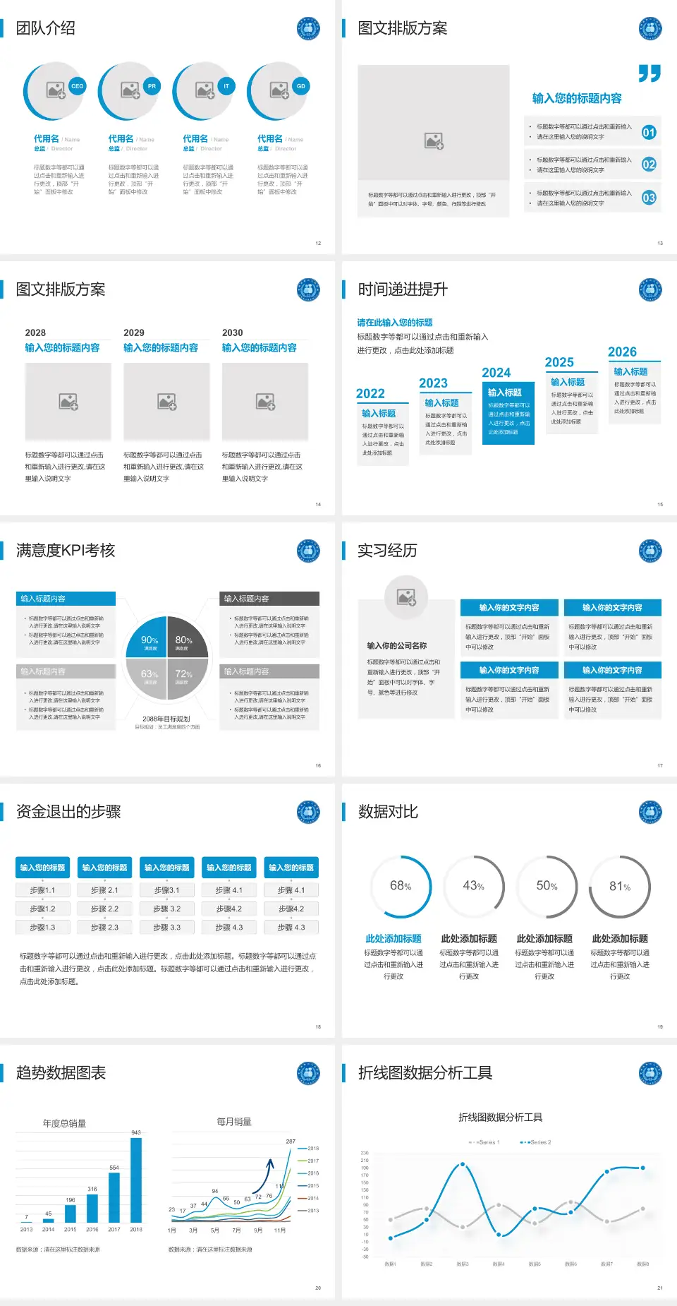 青海省第三人民医院培训与教育PPT模板4:3格式幻灯片预览图3