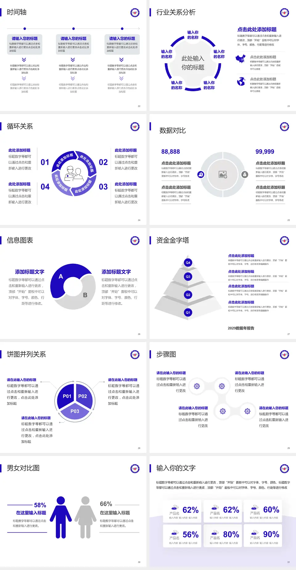 南和县医院医院管理报告PPT模板4:3格式幻灯片预览图4