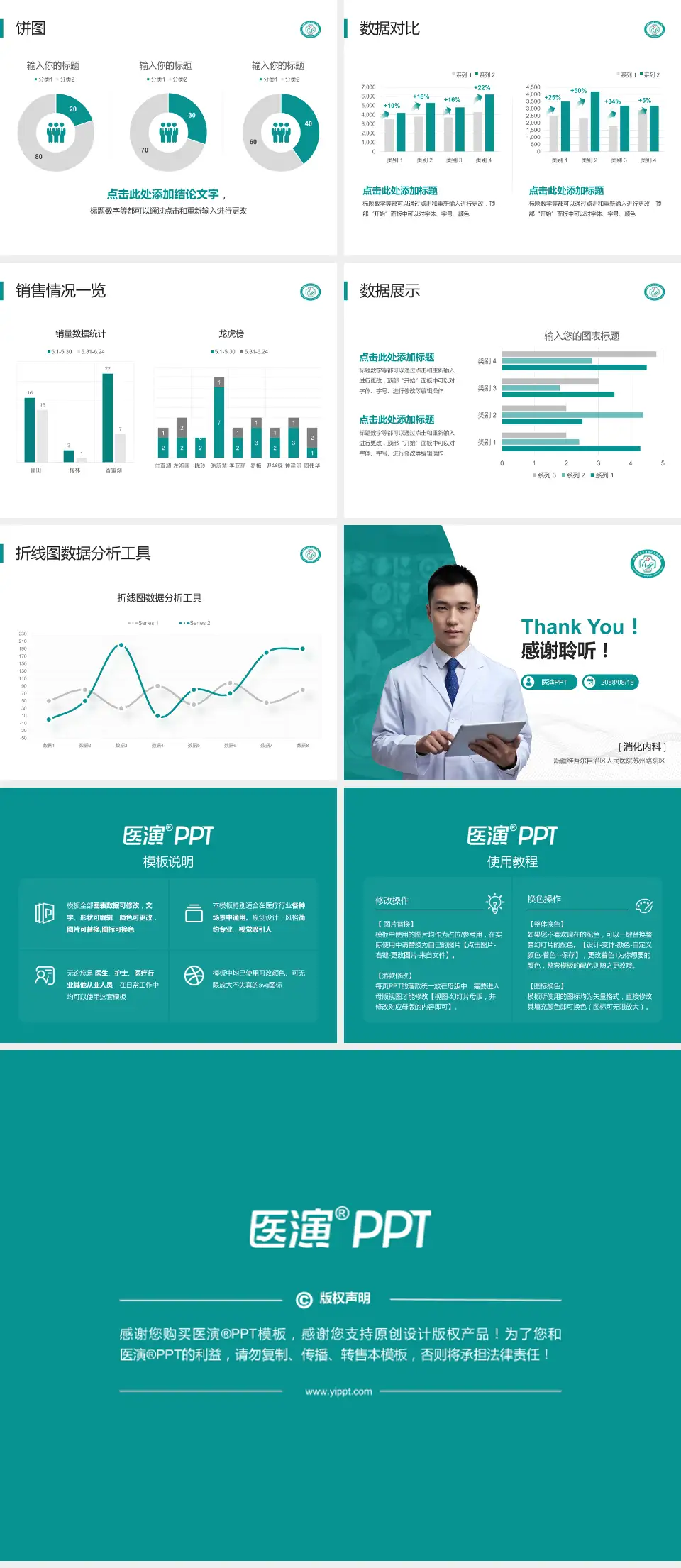 新疆维吾尔自治区人民医院苏州路院区病例分享与讨论PPT模板4:3格式幻灯片预览图4