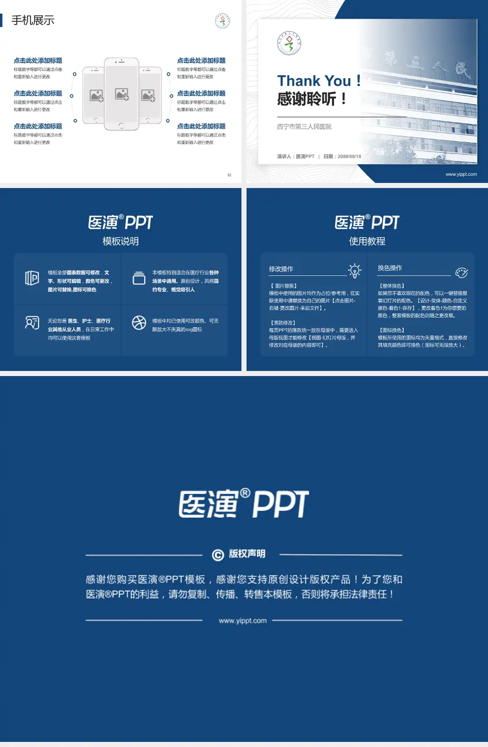 西宁市第三人民医院医院管理报告PPT模板4:3格式幻灯片预览图7