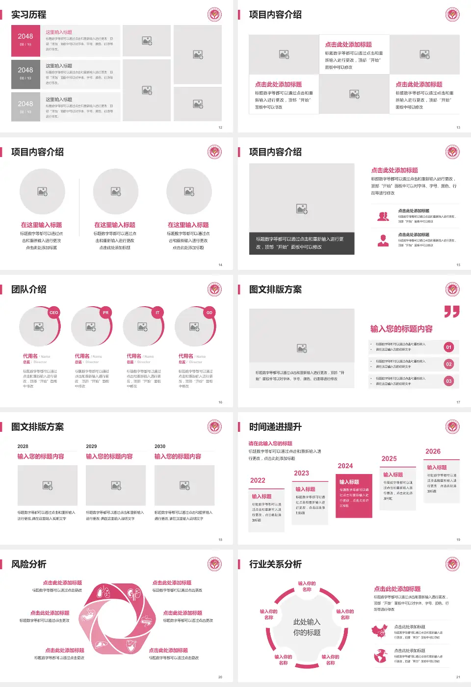定西市安定区妇幼保健院个人求职应聘简历PPT模板16:9格式幻灯片预览图3
