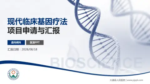 大通县人民医院项目申请与汇报PPT模板