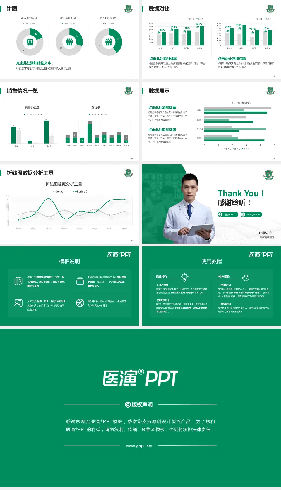 香港玛嘉烈医院病例分享与讨论PPT模板16:9格式幻灯片预览图4
