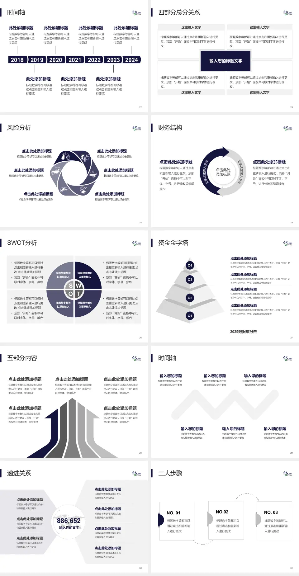 台大医院患者教育与指导PPT模板4:3格式幻灯片预览图4