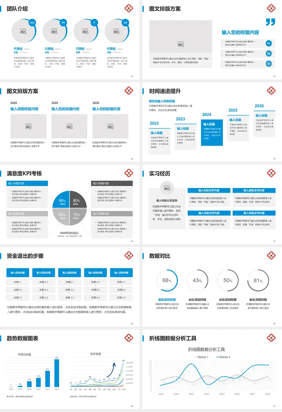 西宁市第二人民医院培训与教育PPT模板16:9格式幻灯片预览图3