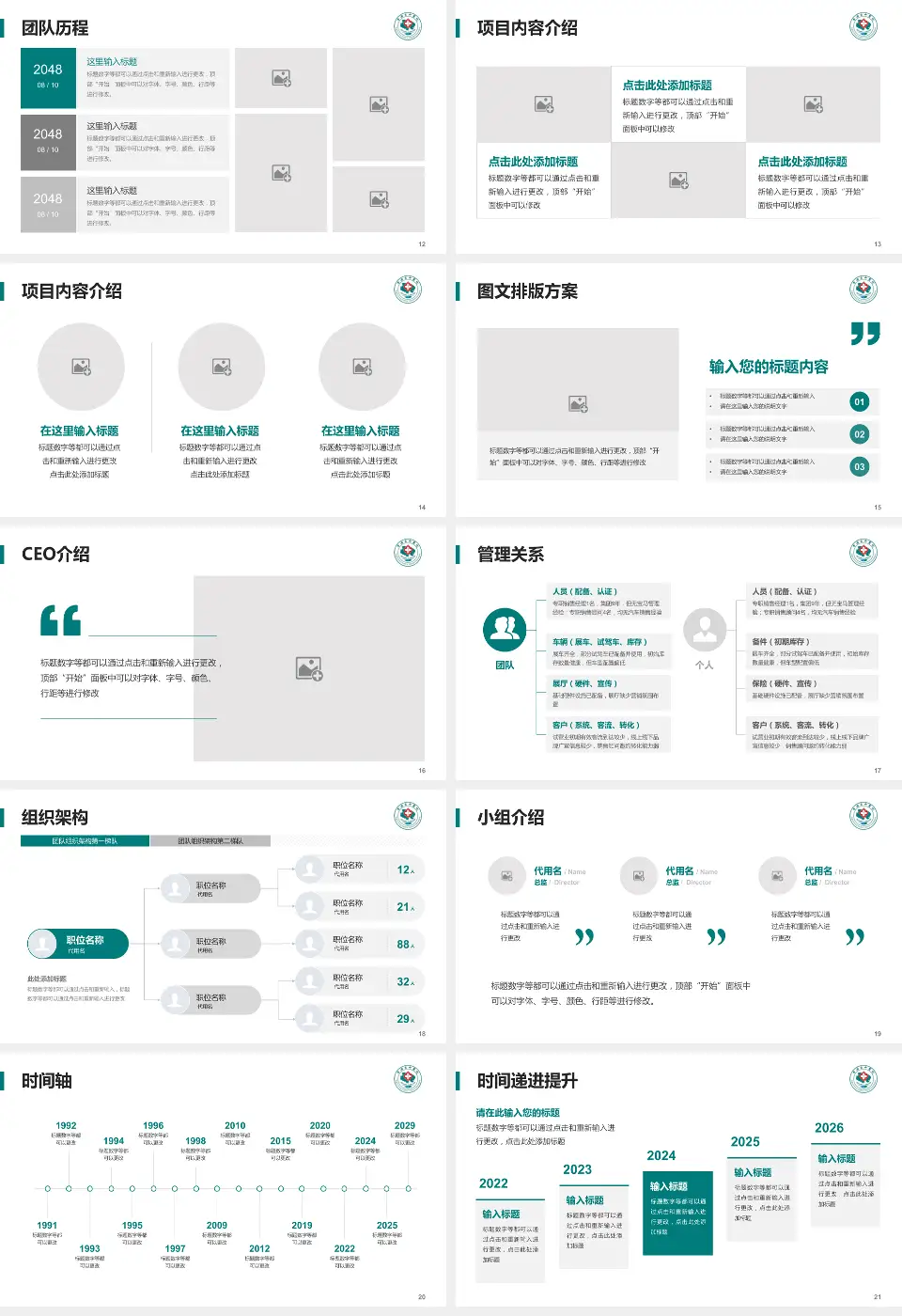青海省中医院医院管理报告PPT模板16:9格式幻灯片预览图3