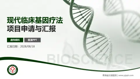 青海省交通医院项目申请与汇报PPT模板