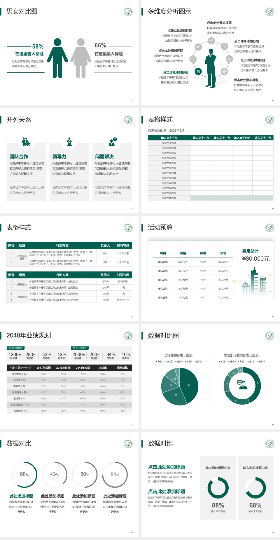 青海省第五人民医院财务与预算报告PPT模板4:3格式幻灯片预览图3