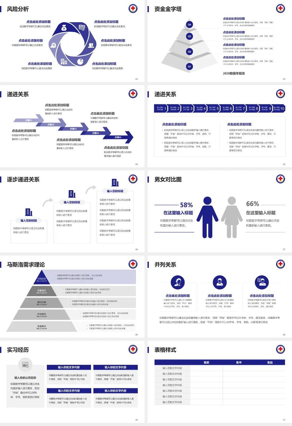 青海红十字医院项目申请与汇报PPT模板16:9格式幻灯片预览图4