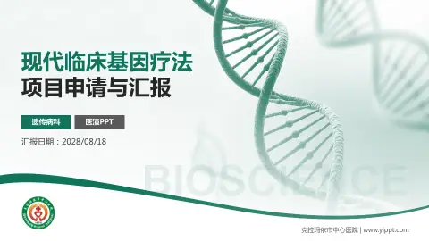 克拉玛依市中心医院项目申请与汇报PPT模板