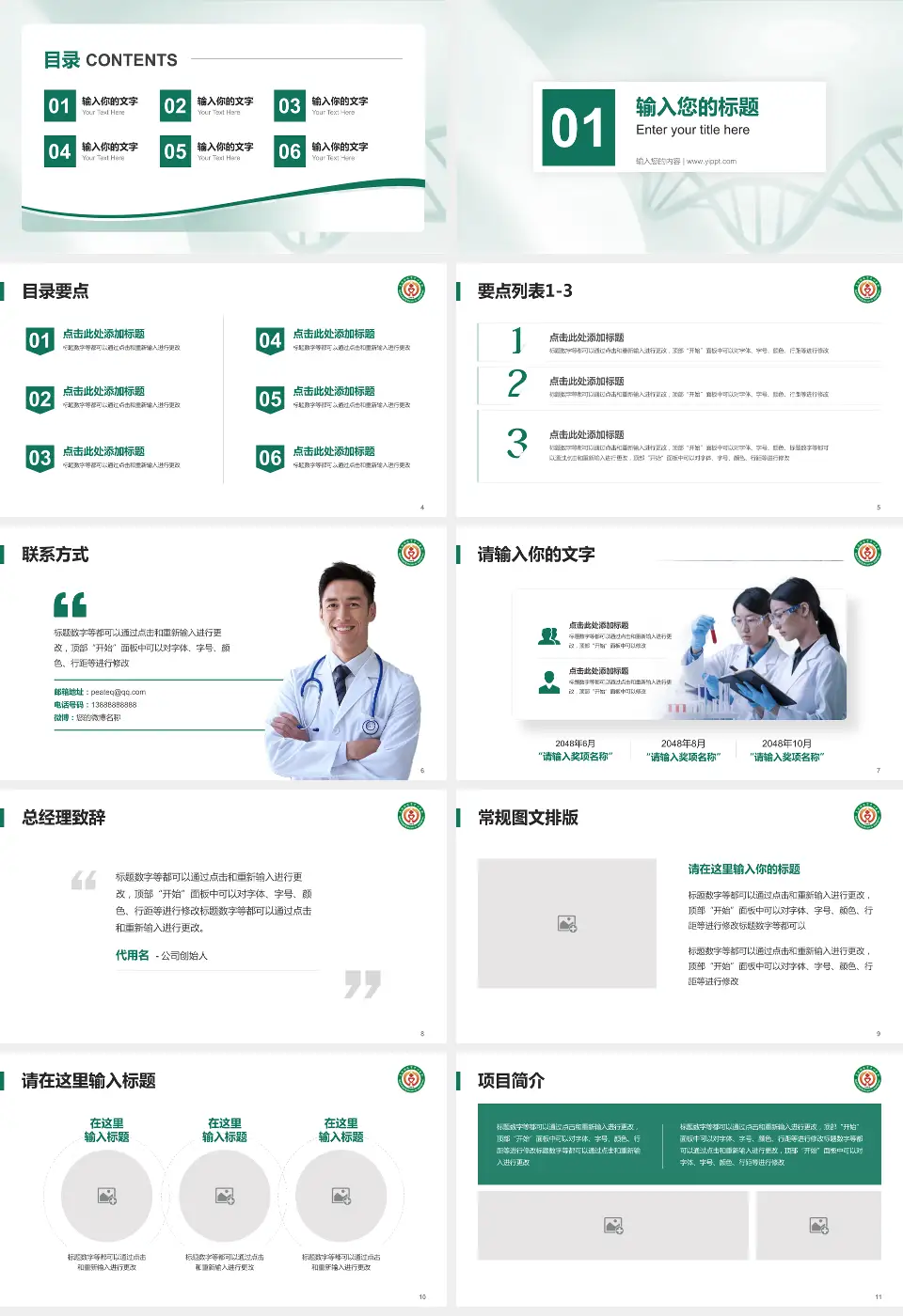 克拉玛依市中心医院项目申请与汇报PPT模板16:9格式幻灯片预览图2