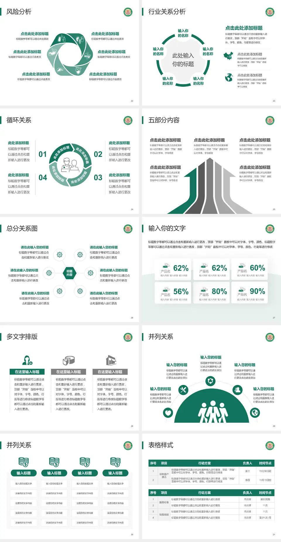 克拉玛依市中心医院科室介绍与推广PPT模板4:3格式幻灯片预览图4
