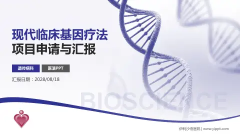 伊利沙伯医院项目申请与汇报PPT模板