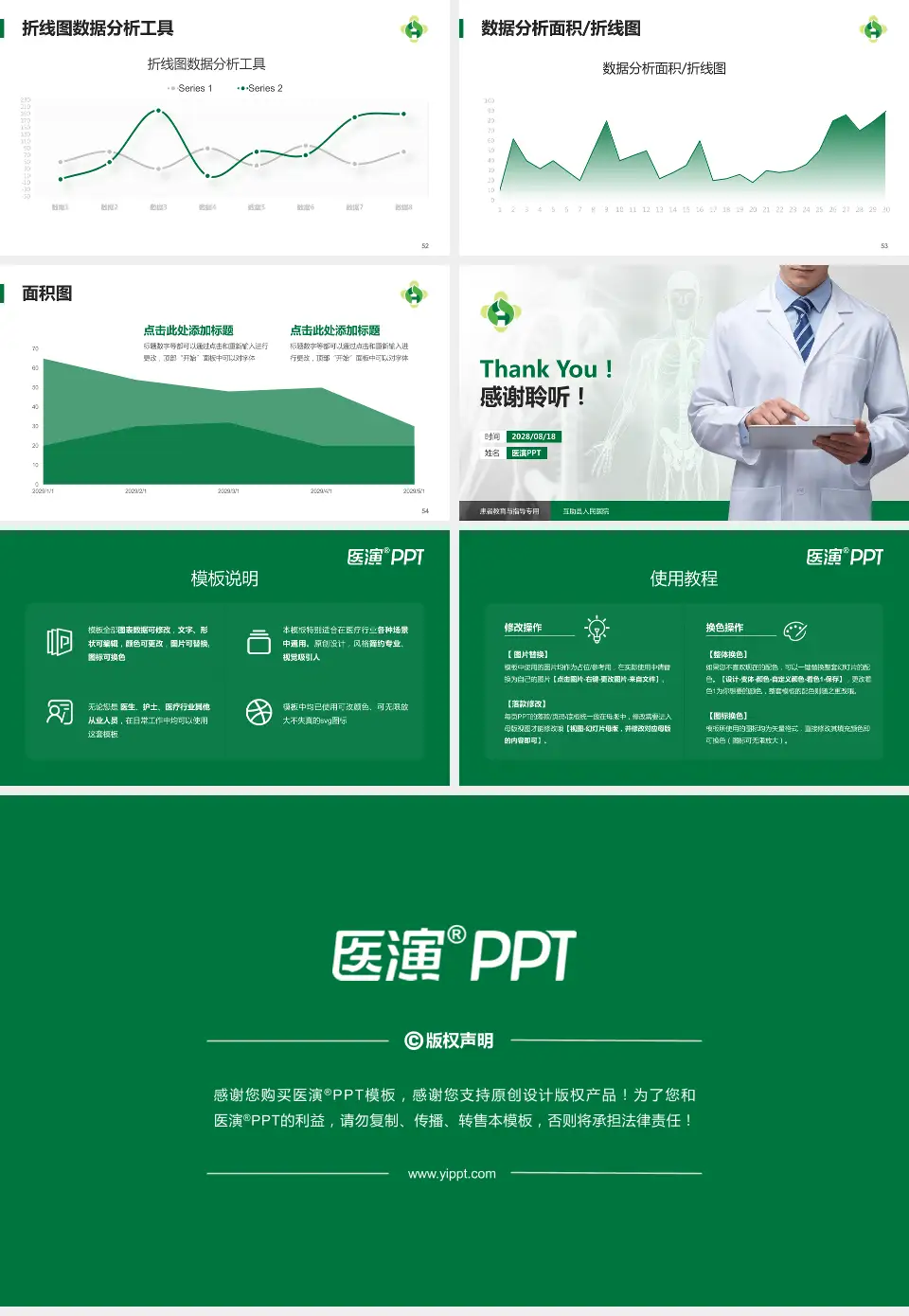 互助县人民医院患者教育与指导PPT模板16:9格式幻灯片预览图7