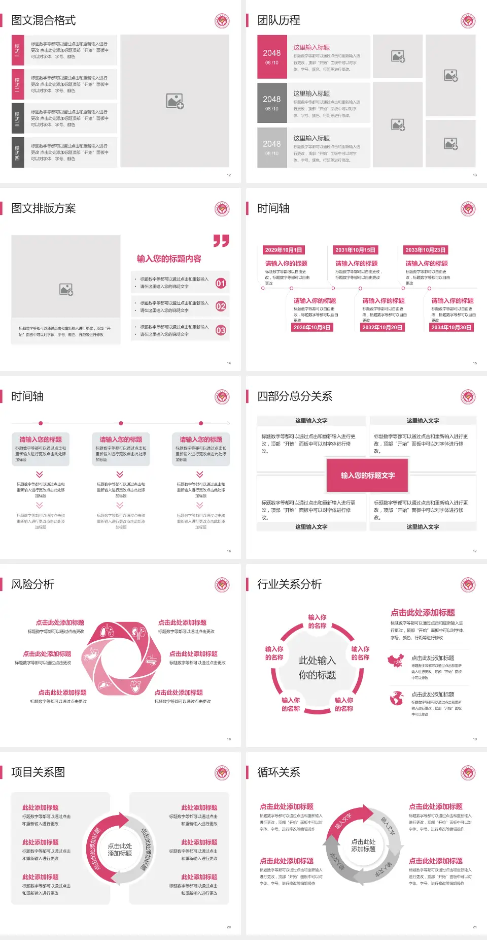 定西市安定区妇幼保健院项目申请与汇报PPT模板4:3格式幻灯片预览图3