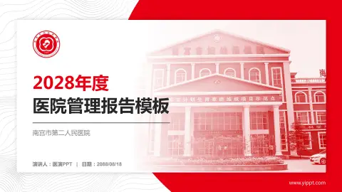 南宫市第二人民医院医院管理报告PPT模板