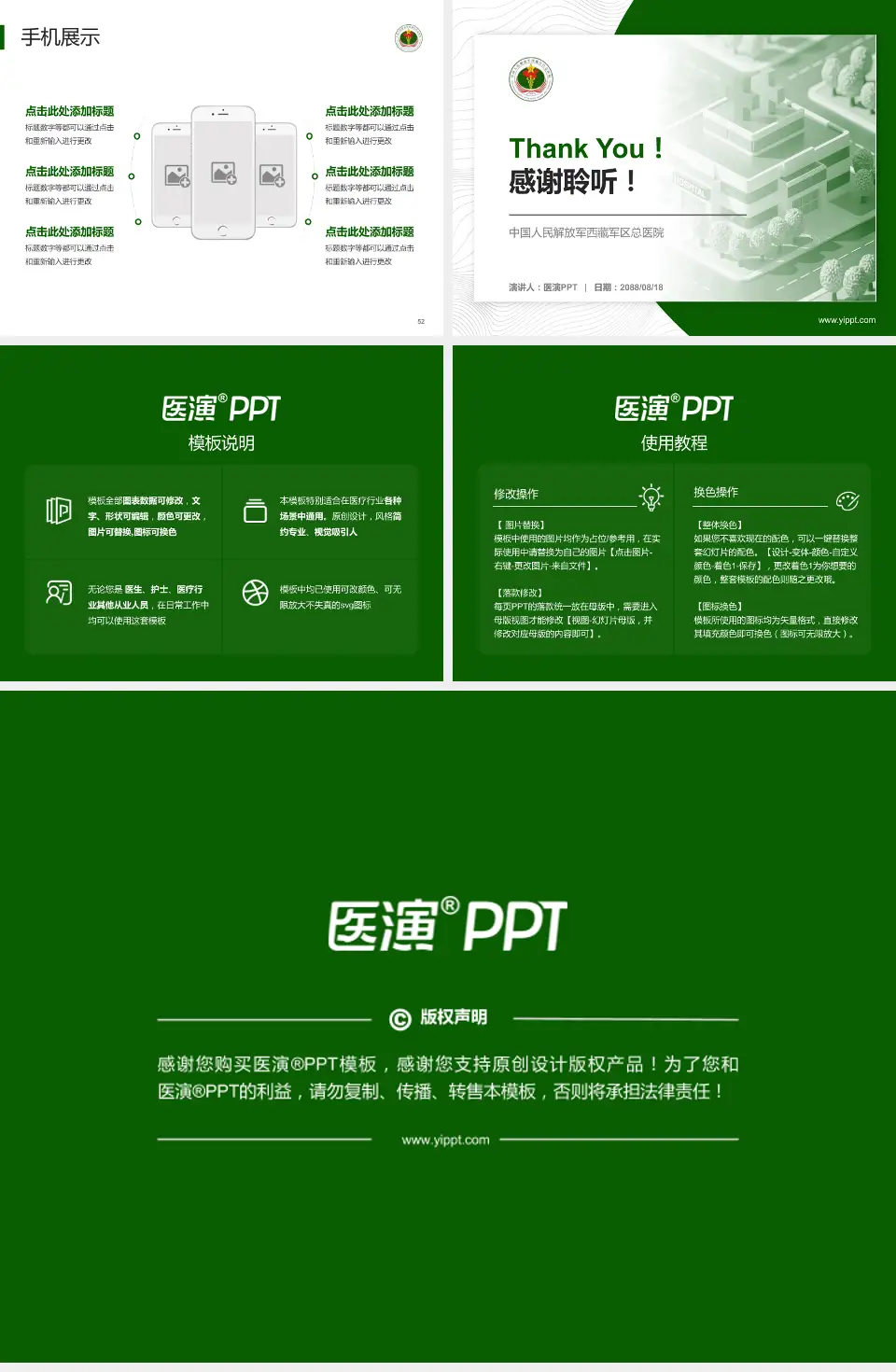 中国人民解放军西藏军区总医院医院管理报告PPT模板4:3格式幻灯片预览图7