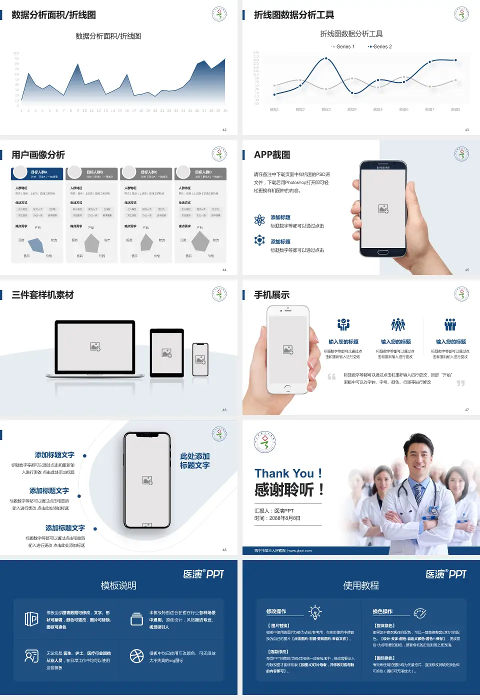 西宁市第三人民医院科室介绍与推广PPT模板16:9格式幻灯片预览图6