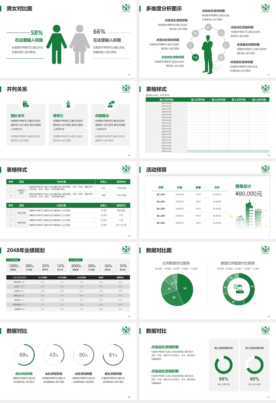 新河县人民医院财务与预算报告PPT模板16:9格式幻灯片预览图3