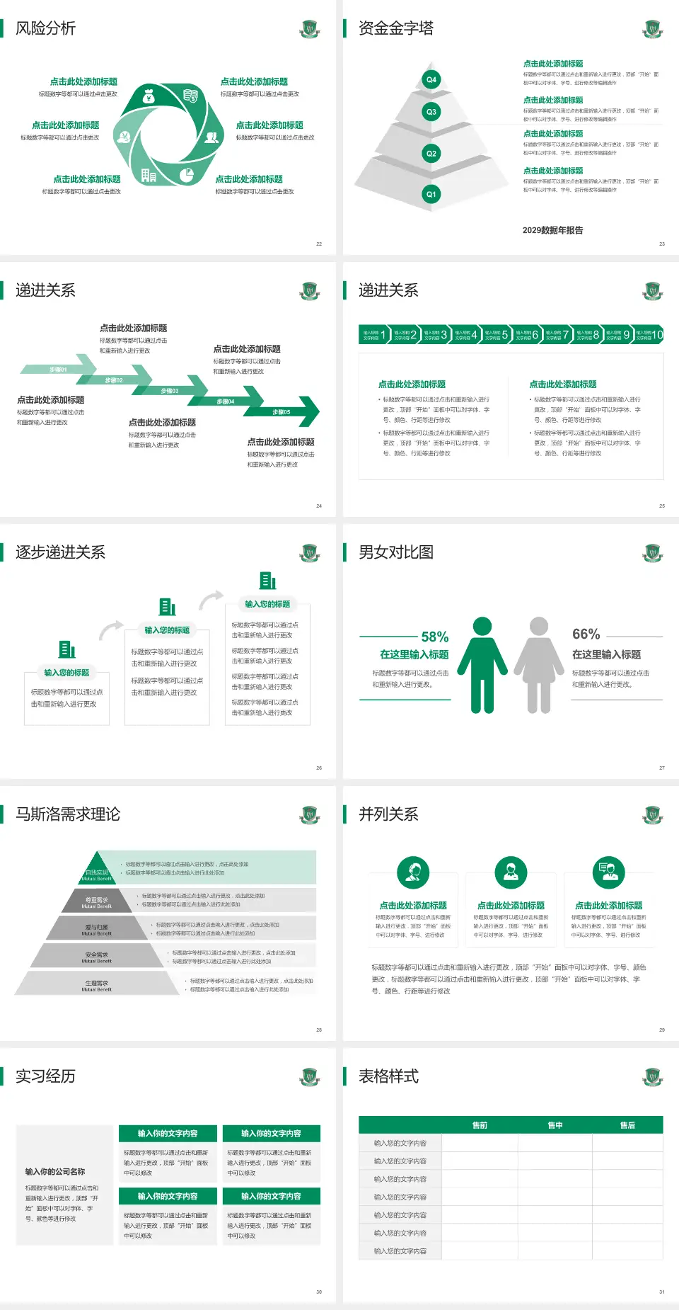 香港玛嘉烈医院项目申请与汇报PPT模板4:3格式幻灯片预览图4