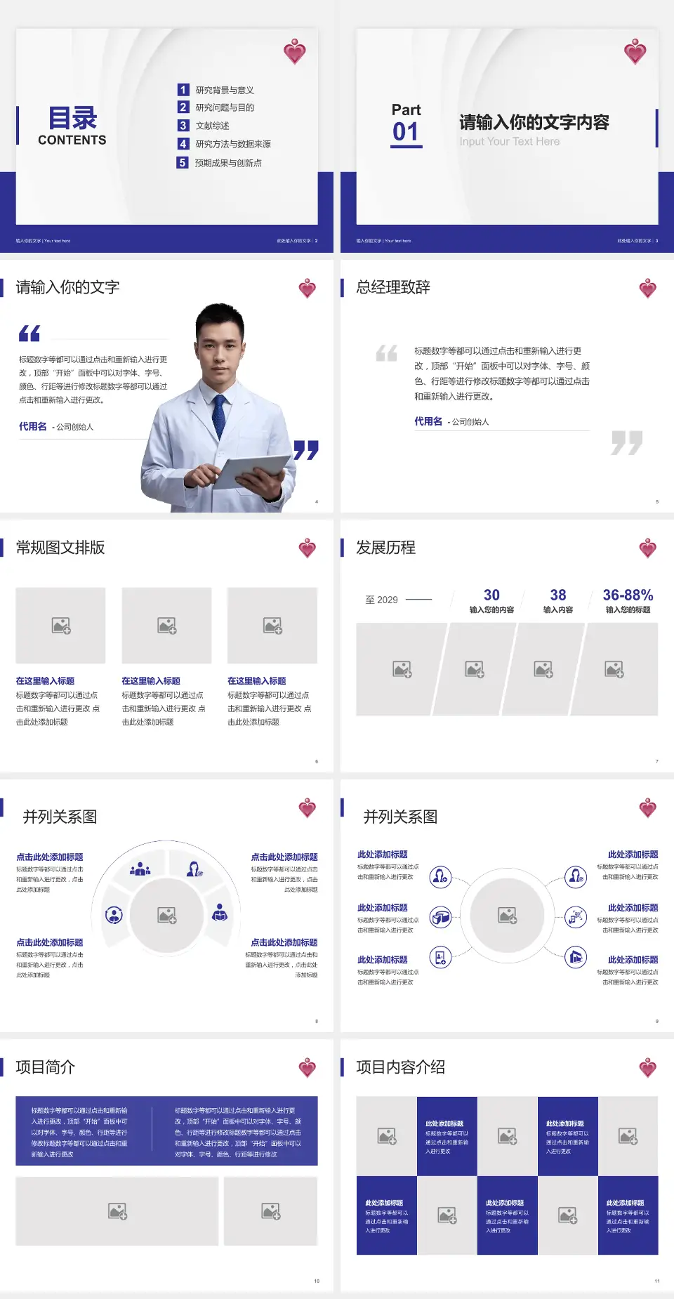 伊利沙伯医院医院管理报告PPT模板4:3格式幻灯片预览图2