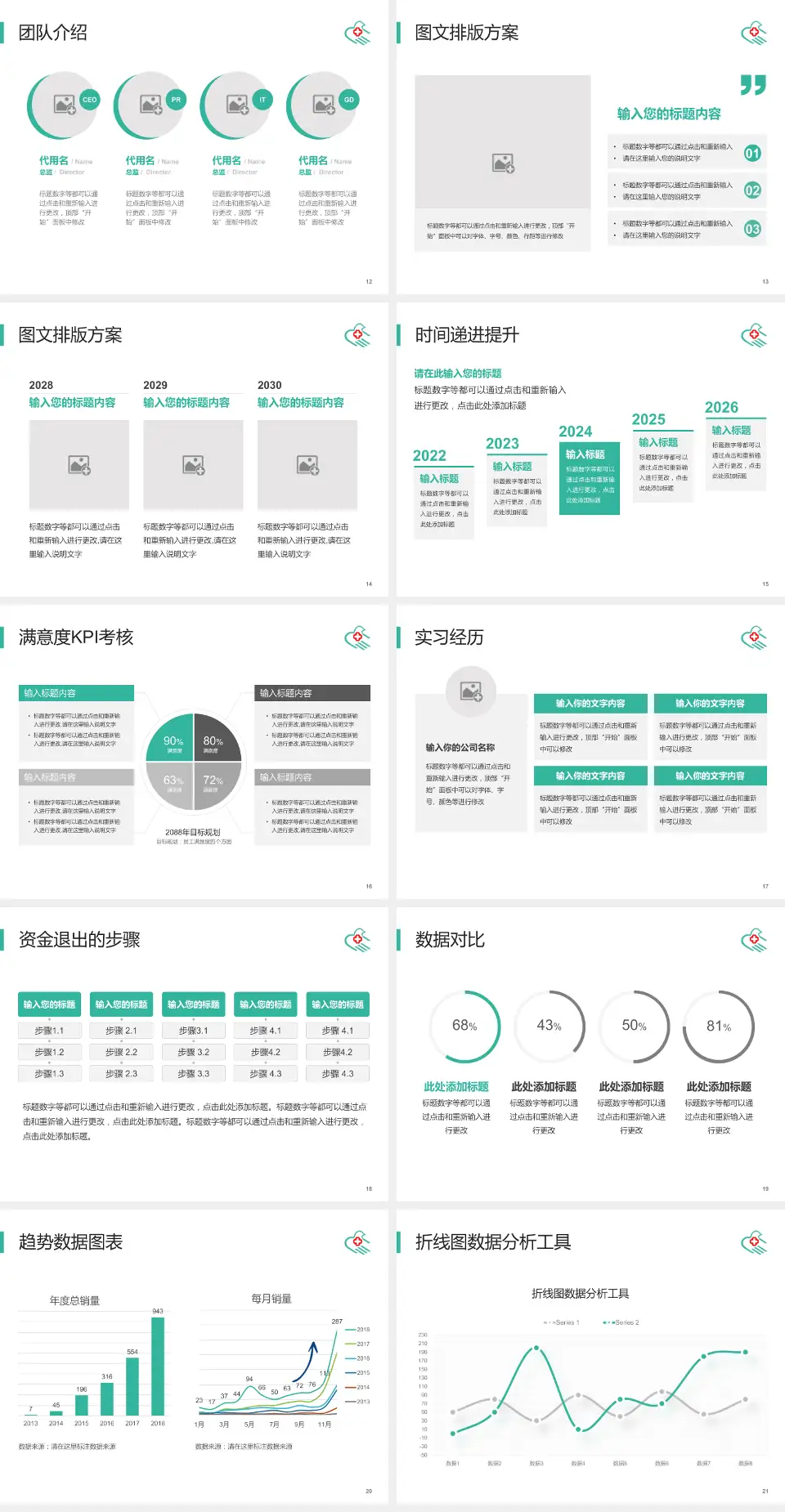 乌鲁木齐市友谊医院培训与教育PPT模板4:3格式幻灯片预览图3