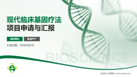 互助县人民医院项目申请与汇报PPT模板