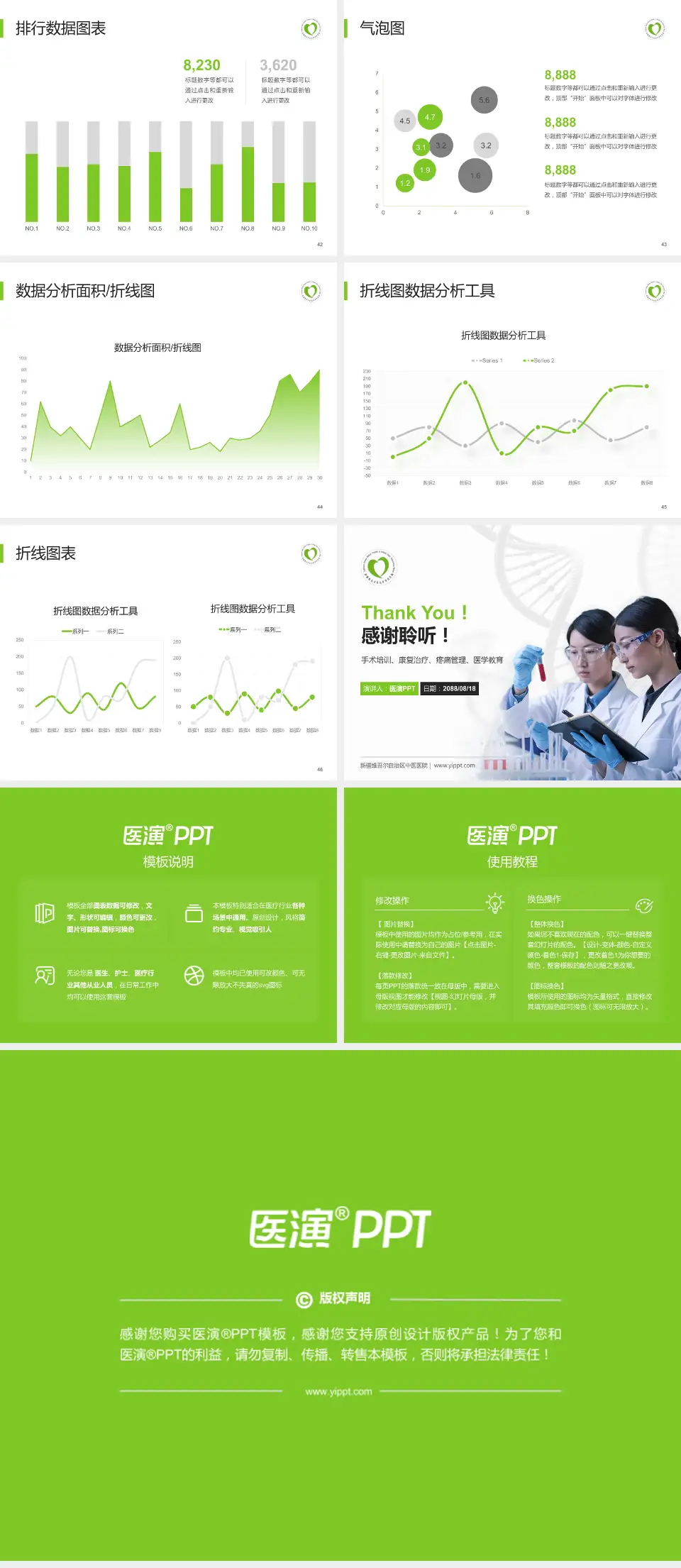 新疆维吾尔自治区中医医院科研成果展示PPT模板4:3格式幻灯片预览图6