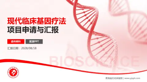 青海省妇幼保健院项目申请与汇报PPT模板