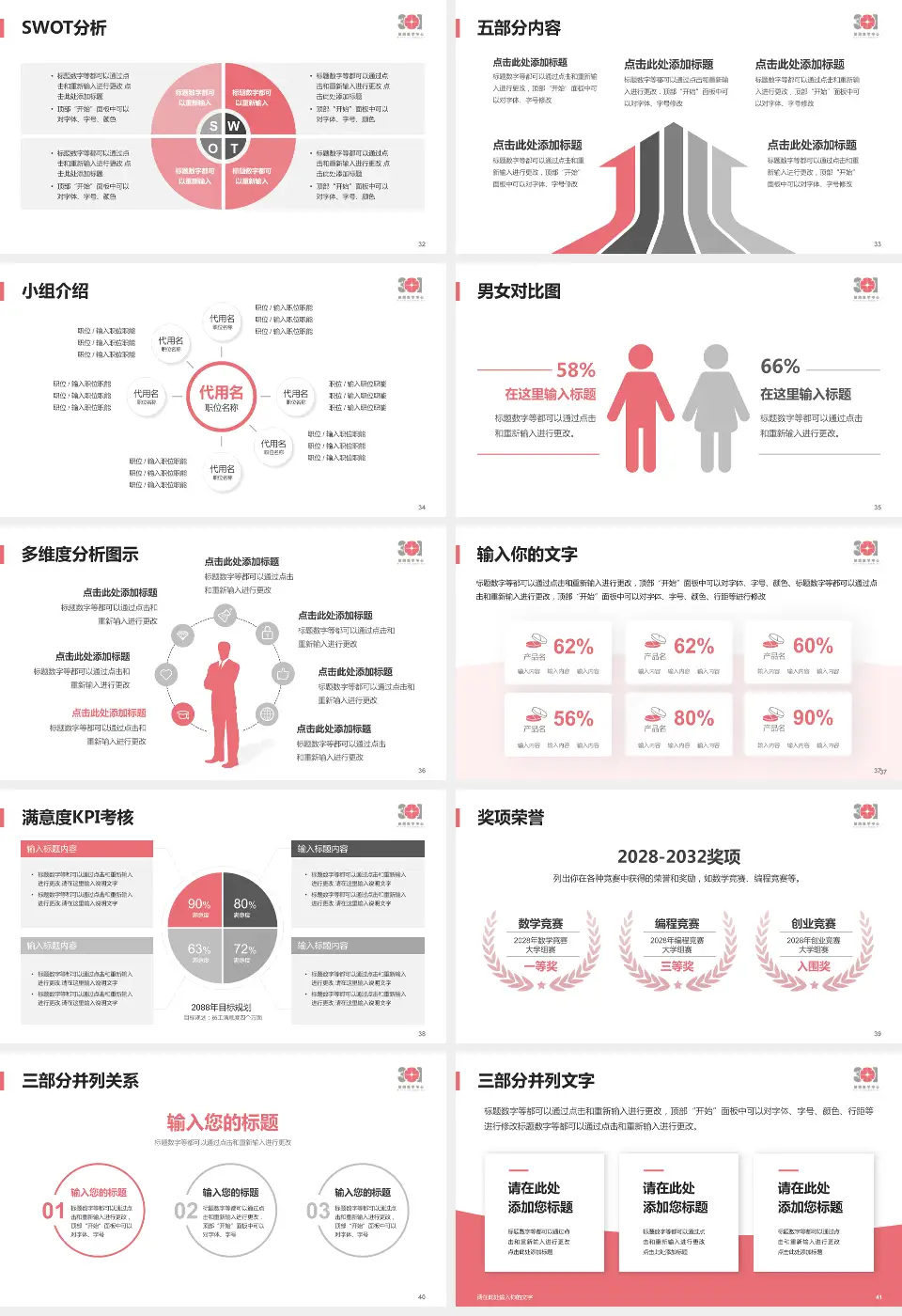 中国人民解放军第四医院医疗行业比赛专用PPT模板16:9格式幻灯片预览图5
